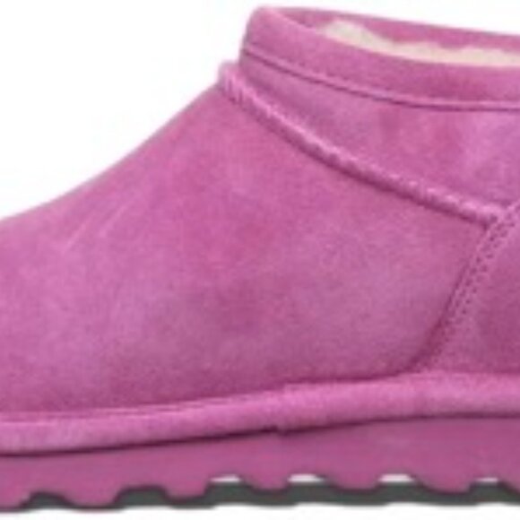 BEARPAW Women's Super Shorty Ankle Boot Pink Size 8 - Picture 2 of 5